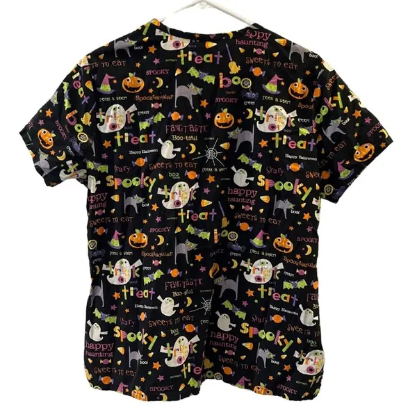 Women's Holiday Scrub Tops Size M Size M - Image 2