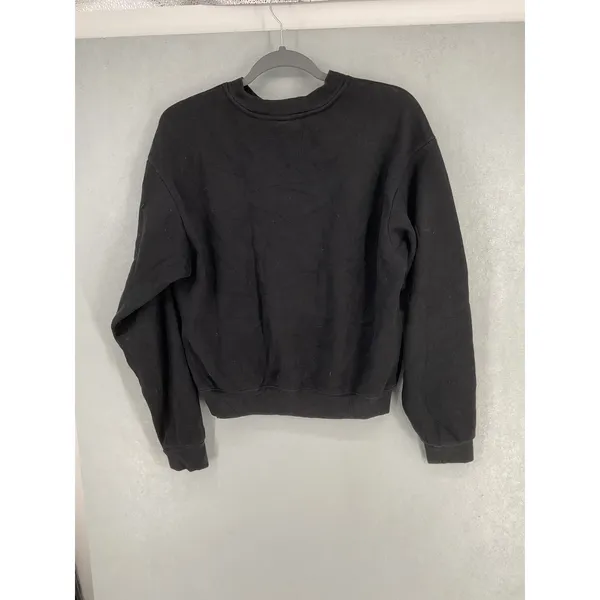 SKIMS Unisex Sweatshirt Black Cotton Blend Crewneck Pullover Medium - Image 2
