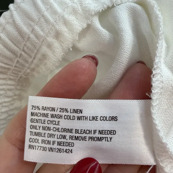 Wild‎ Fable Plus 1X Linen Blend Wide Leg Pants Relaxed Baggy Resort Boho Women’s - Image 8