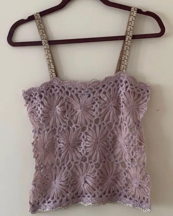 Free People Rose Garden Knit Tank Top - Image 4