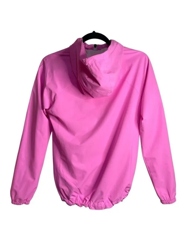 New Balance Pink Hooded Windbreaker Jacket Size Small - Image 2