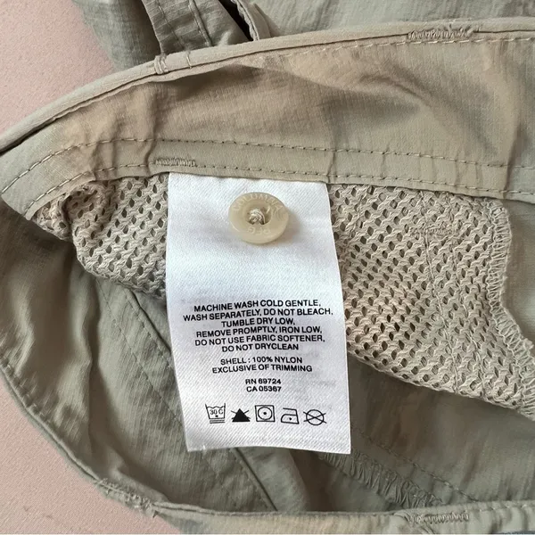 Columbia PFG Lightweight Nylon Roll‎ Tab Adjustable Straight Leg Pants Size 8 - Image 11
