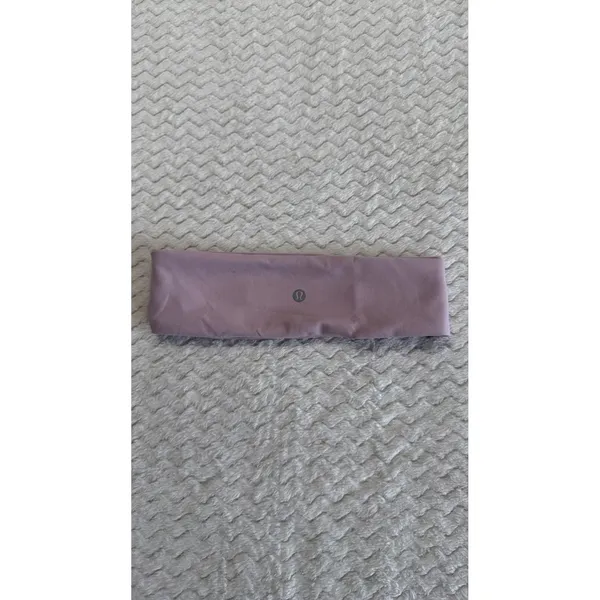 Lululemon Luxtreme Wide Headband Mauve Purple Non-Slip Athletic Yoga Hair Band - Image 2