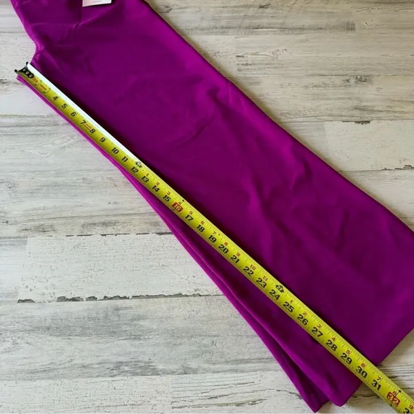 NWT Happily Grey Wide Leg Trouser Pants Full Length High Waisted Front Slit XS‎ - Image 14