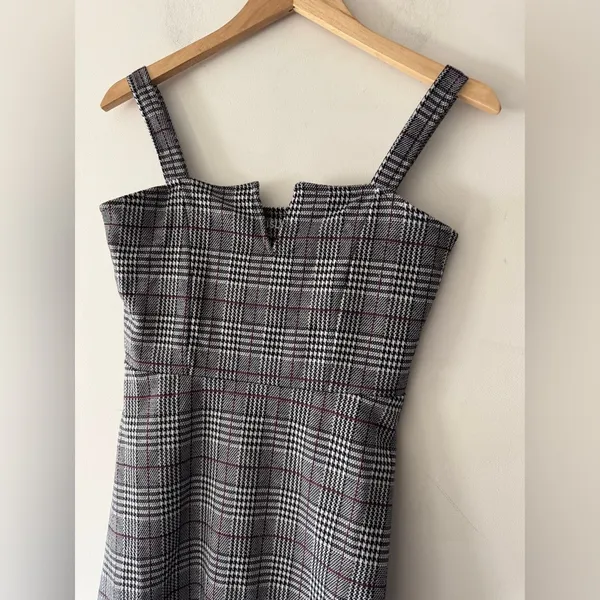 Aeropostale‎ Seriously Soft Houndstooth V-Wire Fit & Flare Dress - Image 4