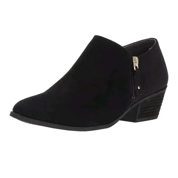 NEW Dr. Scholl's Brief Ankle Boot Bootie Shoe Black Microfiber Suede Women’s 9.5 - Image 2