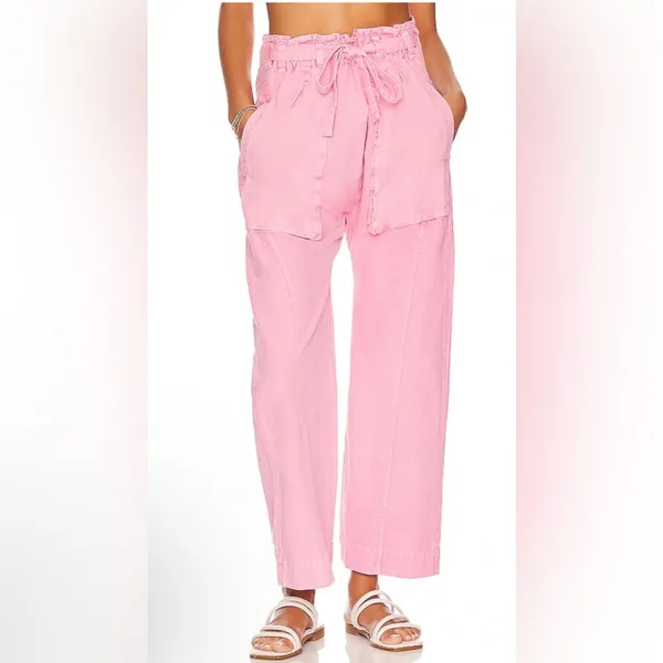 Free People Sky Rider Straight Leg in Rosebloom - Image 2