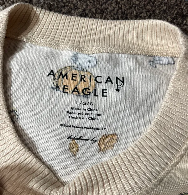 American Eagle Snoopy Long Sleeve - Image 4