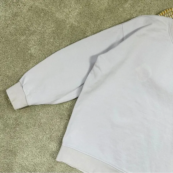 Lululemon Perfectly Oversized Crew Neck Sweatshirt Cotton Terry Lavender Dew 6 - Image 5