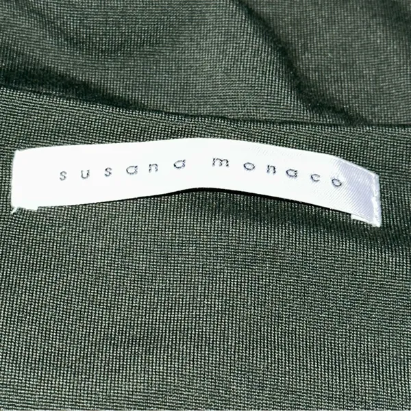 Susana Monaco Women’s Size XS Army Green Flared Sleeve Long Sleeve Top - Image 5