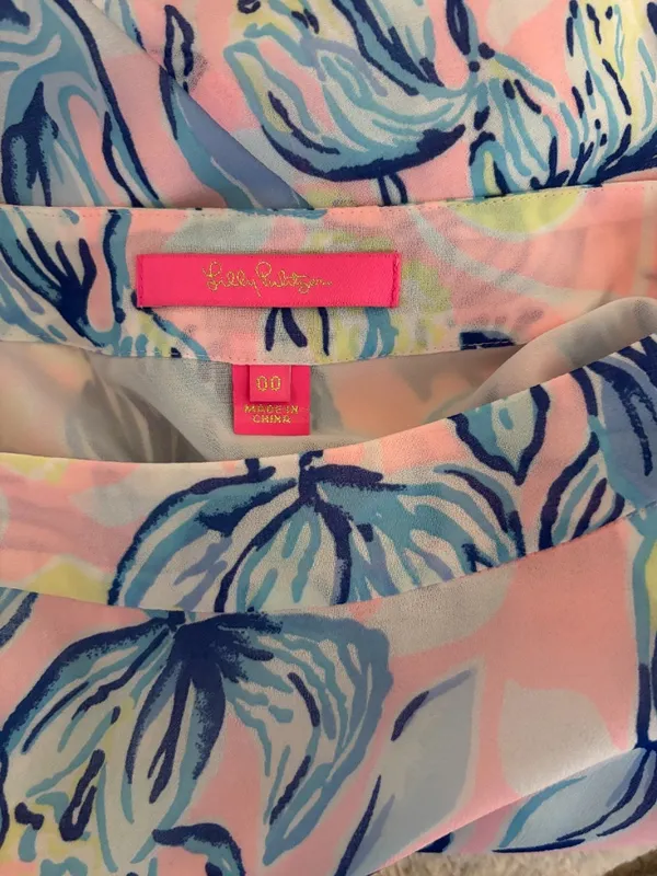 Lilly Pulitzer Agnes Faux Wrap Maxi Skirt in Sweet Pea Pink Chasing the Sun - Image 3