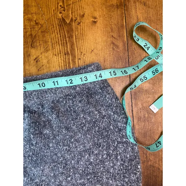 Dressbarn Vintage Gray Angora Silk Lambswool Skirt Size M‎ - Image 4