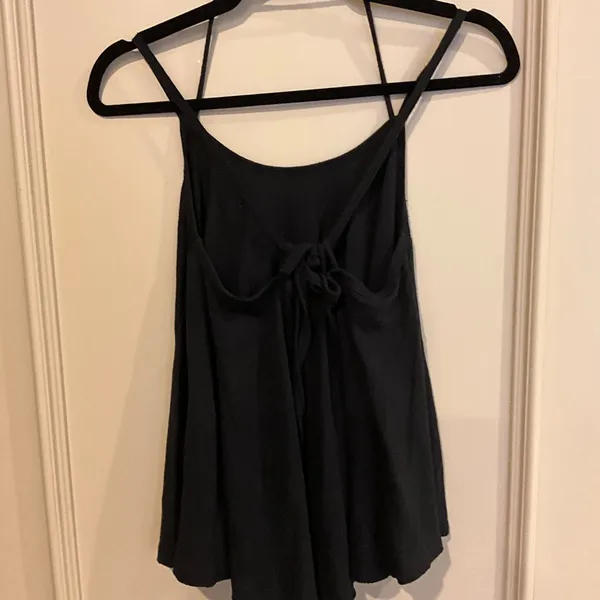 FREE PEOPLE We the Free Oversized Black Halter Tank Top Flowy Size Small S - Image 8