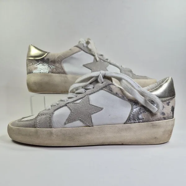 Vintage Havana Dixie Women's Fashion Sneakers Glitter Fluffy Toe Size 6 - Image 4
