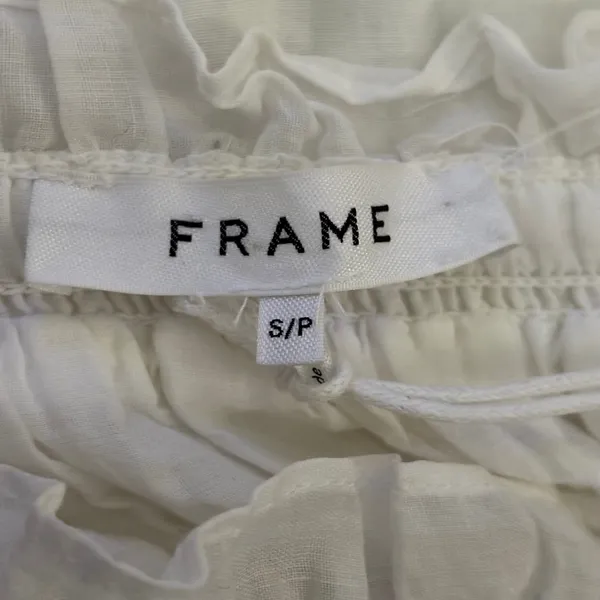 Frame Strapless‎ Summer Midi Dress Size S White Cottagecore - Image 4