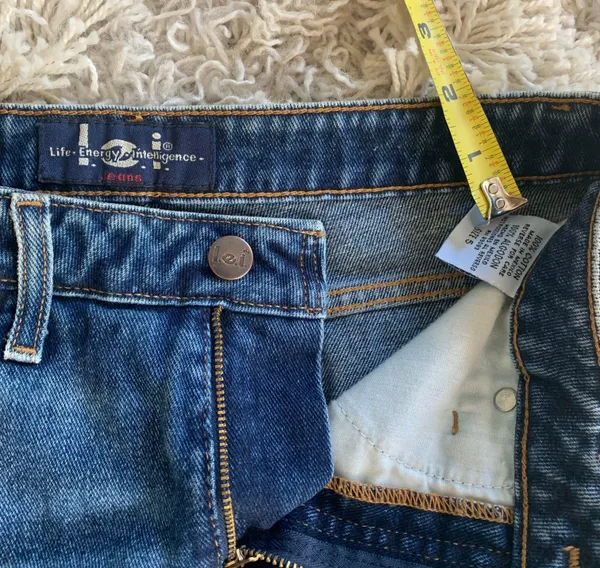 Vintage Y2K Early 2000s Medium Wash . Denim Skirt LEI Skirt - Image 5