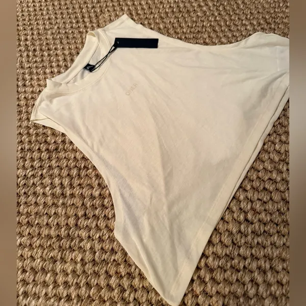 Oner Active NWT go to muscle crop tank in off white women’s size medium - Image 4