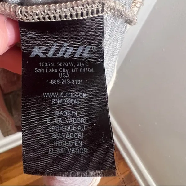 Kuhl Women's Size Medium Athena‎ Pullover Dove Beige Cowl Neck Quilted Pockets - Image 13