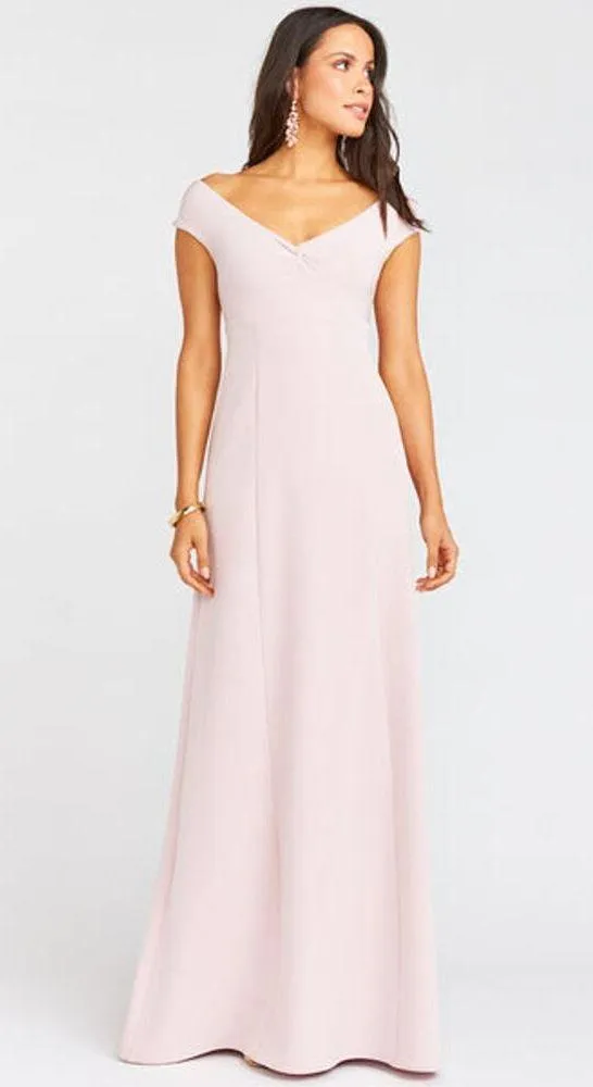 Show Me Your Mumu Zurich Knot Gown in Vintage Rose Stretch Crepe S NWT - Image 6