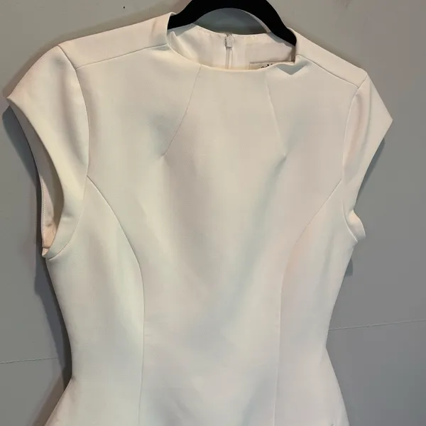 OddMuse Off-White Cap Sleeve Mini Dress - size Medium - Image 4