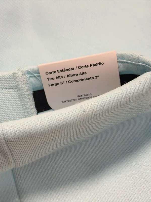 Nike High-Waisted Pleated Shorts in Light Blue - Image 8
