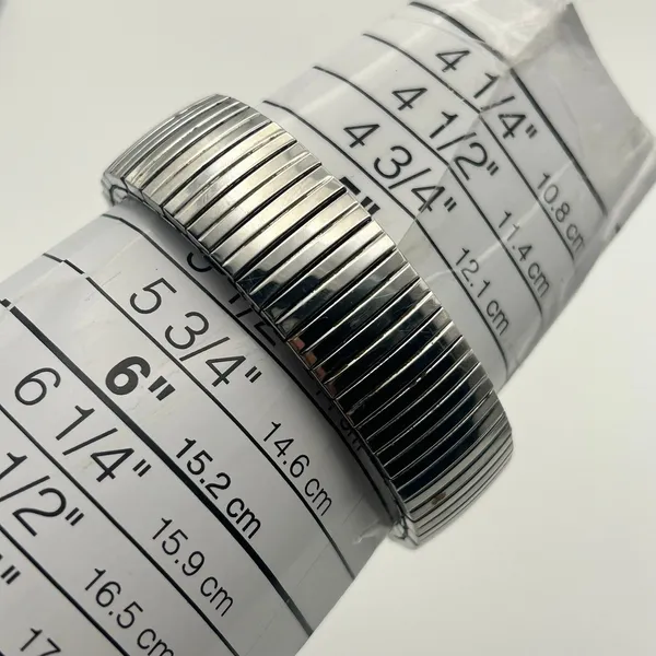 Silver Tone White Dial Stainless Steel Watch Expansion Band Working - Image 8