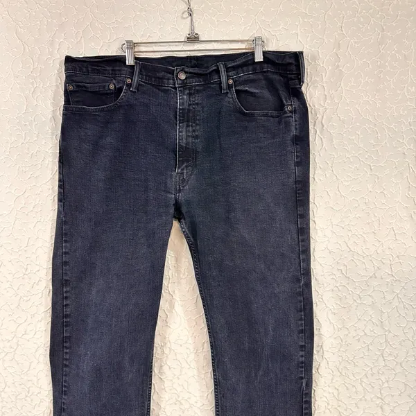 Levi's 505 Men's Jeans Size 40/32 Dark Blue Wash Straight Leg Cotton Classic - Image 10