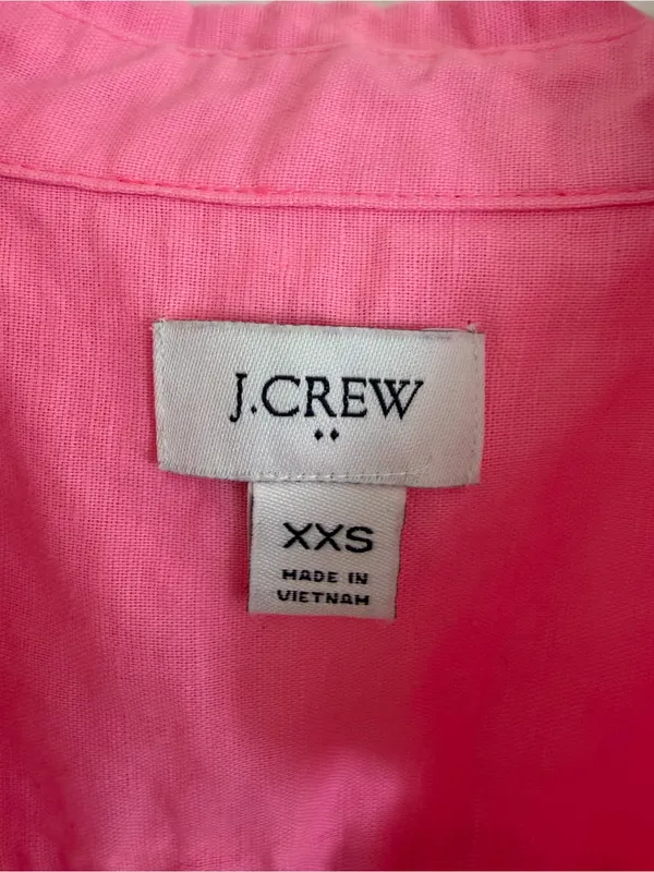J. Crew Sleeveless Linen Blend V-Neck Top Pink XXS - Image 2