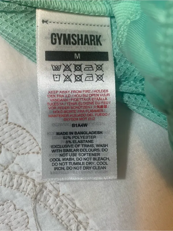 Gymshark Mint Green Recess Snap-Front Athletic Shorts Ladies Sz Medium - Image 6