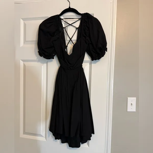 Black Mini Dress Size M - Image 2