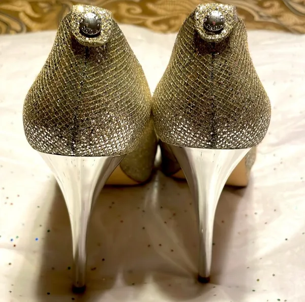 Michael Kors Peep Toe Platform Heels - Image 8