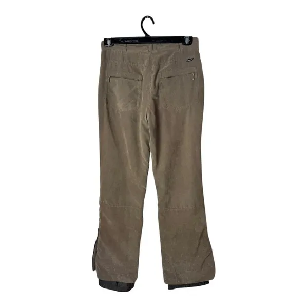 Obermeyer‎ Vintage Ski Pants Women 8 Brown Olive Faux Suede Cortina Gorpcore - Image 2