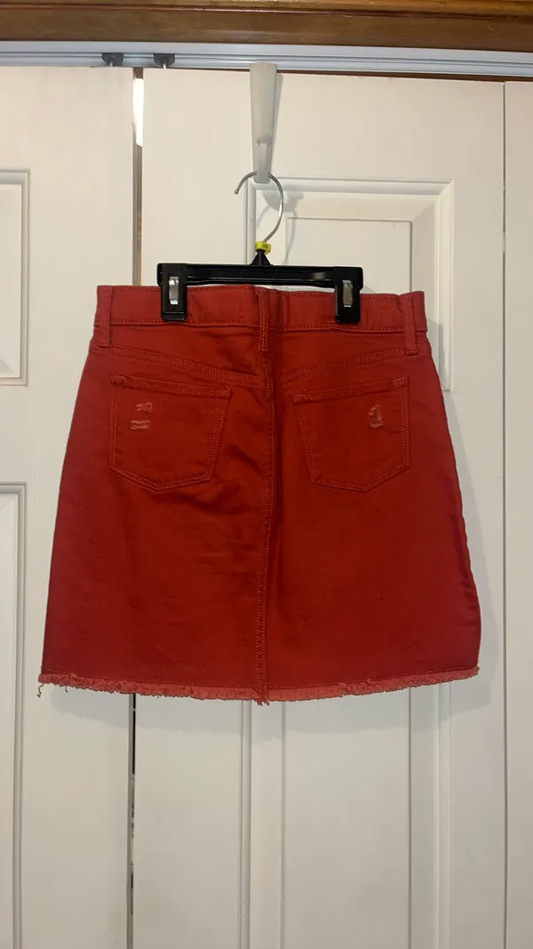 Old Navy burnt orange denim skirt - Image 2