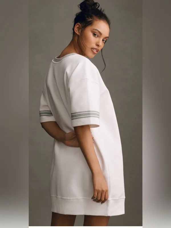 Daily practice by Anthropologie White '92 Philadelphia sporty Tee dress 1X NWT - Image 3