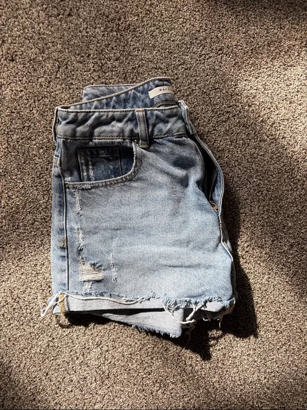 Pacsun Light Wash Jean Shorts - Image 7