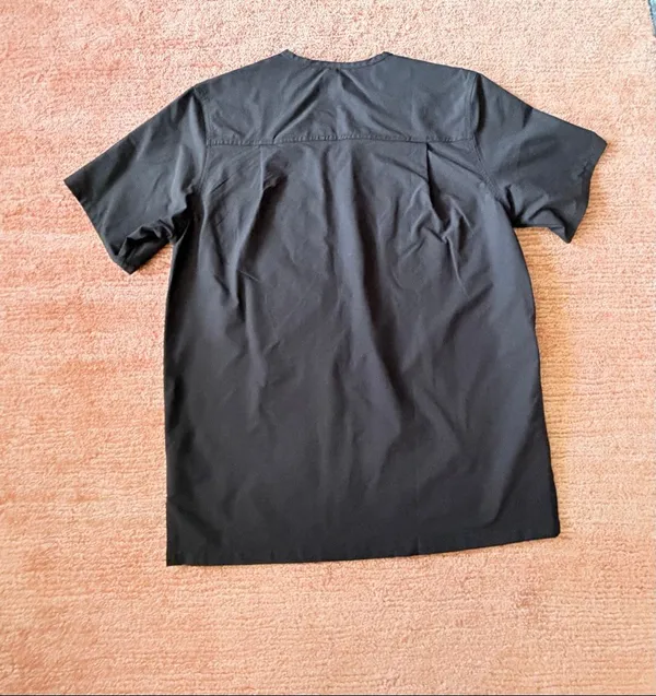 Carhartt Force Black Scrub Top V-Neck Short Sleeve Modern Fit Size S - Image 8