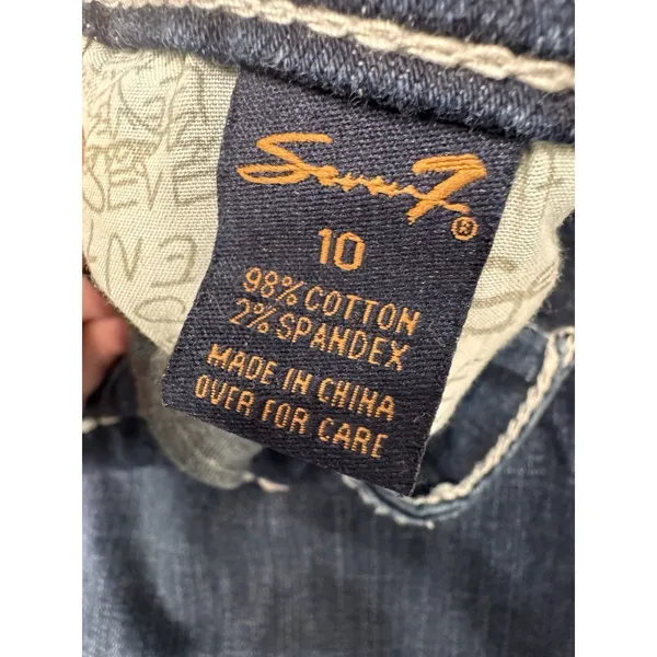 Vintage Seven For All Mankind Skinny Jeans Women's 10 Blue Denim Y2K EUC - Image 16