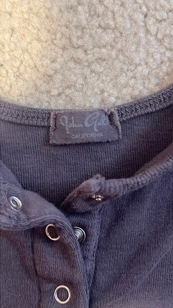 John Galt Brandy Melville Gray Button Tank - Image 2