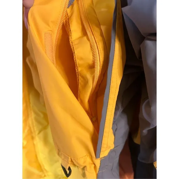 Columbia Fire Ridge Yellow Removable Hood Midweight Vintage Ski Jacket medium (4 - Image 4