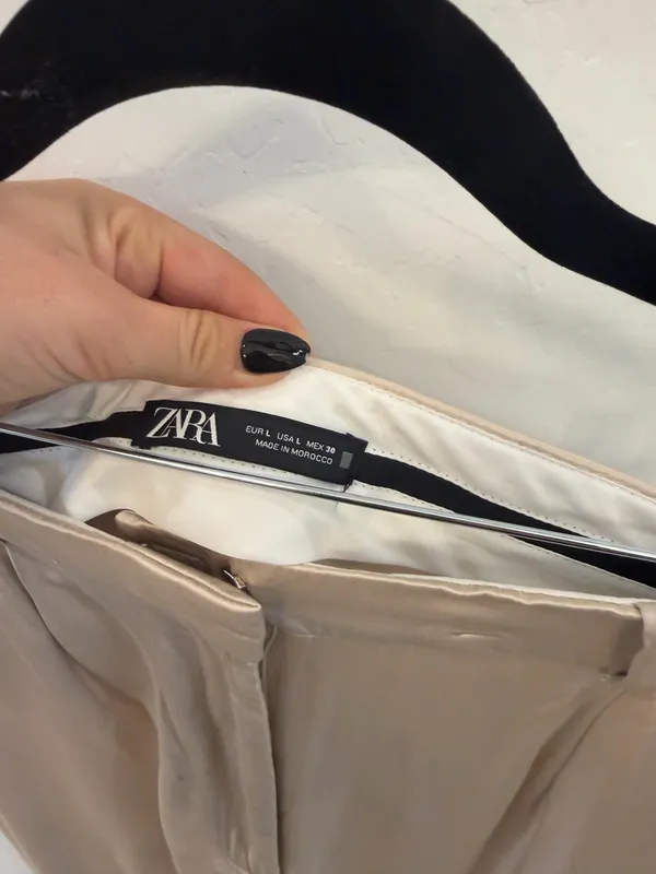 ZARA Silk Pants Wide-Leg - Image 2