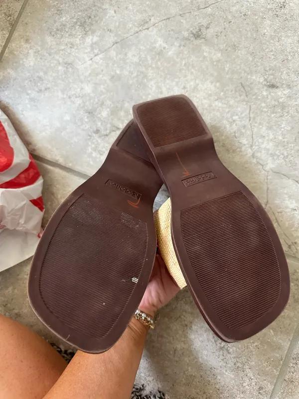 Madeline Stuart Vintage raffia slide sandals - Image 6