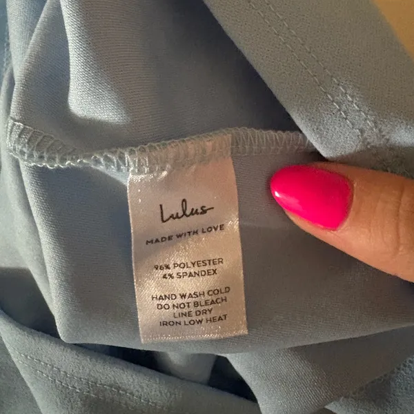 Lulus Last Forever Powder Blue One-Shoulder Ruffle Maxi Dress Size Small Formal - Image 10