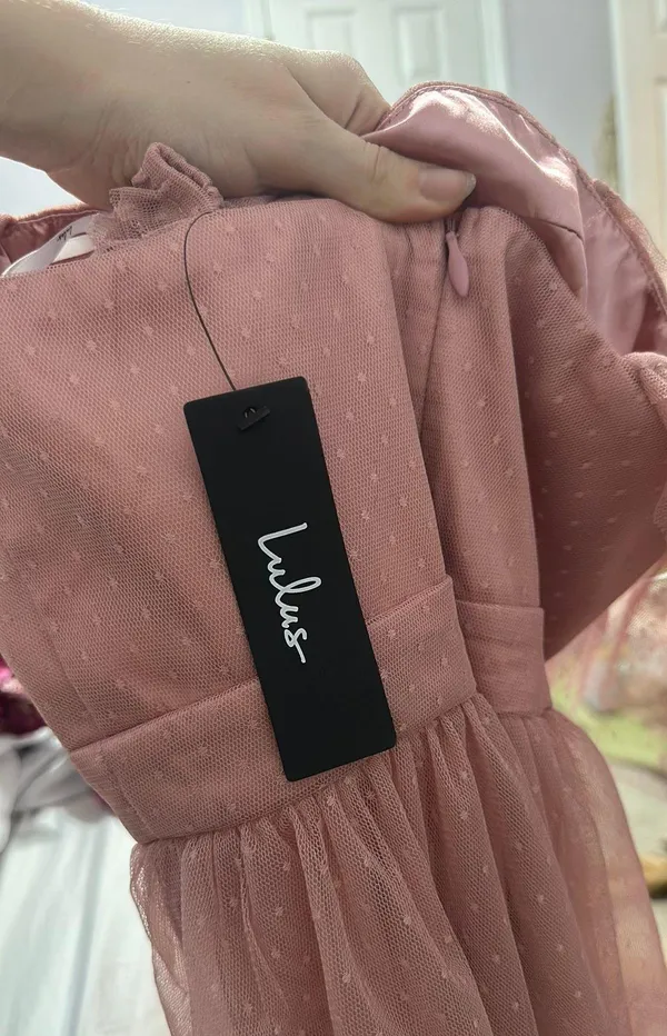 Lulus Pink Midi Dress - Image 5