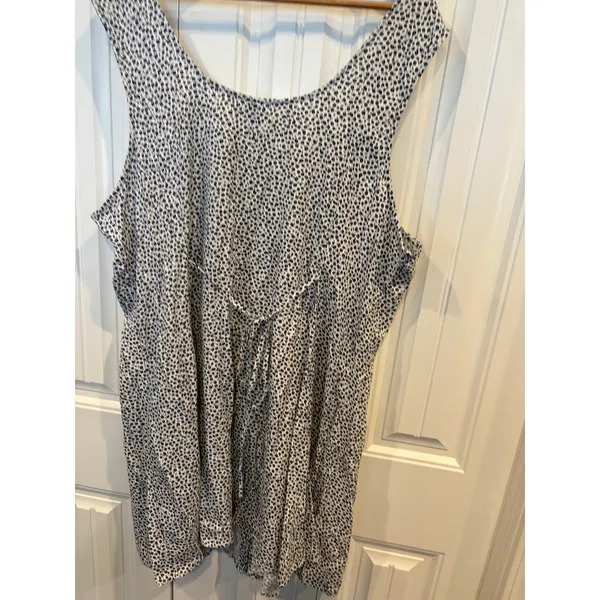 Old Navy White And‎ Blue Floral Dress Size XXL - Image 4