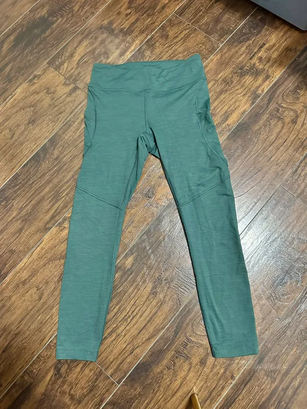 Outdoor Voices hunter green tech sweat 3/4 leggings - Image 3