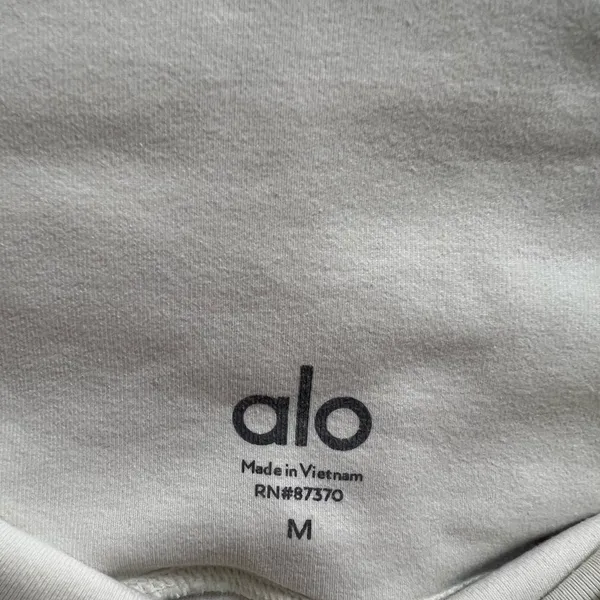 ALO Yoga 7/8 High Waist Air Brush Leggings White Size M - Image 8