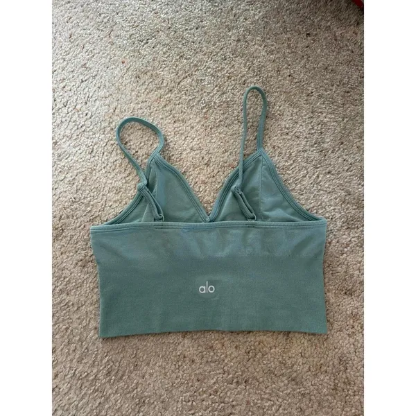 Alo Yoga Seamless Modal Ribbed Delight Bralette large L - Image 2