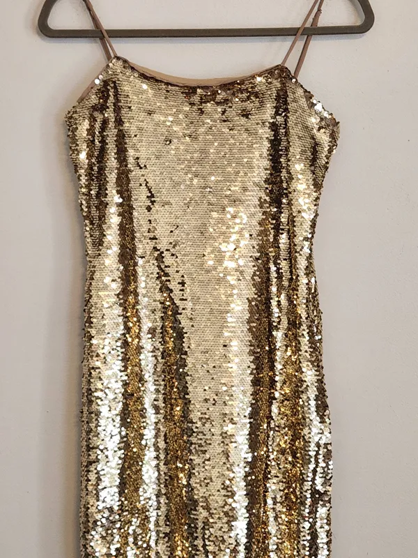 Gianni Bini Gold Sequin Midi Slip Dress Size Small NWT Sequin Cocktail Dress - Image 3
