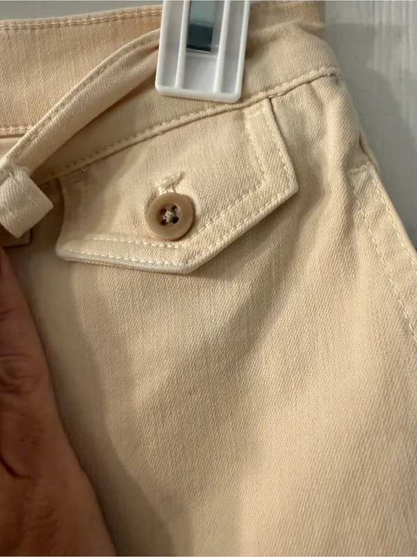 Madewell Beige High-Rise Straight Leg Pants - Image 3