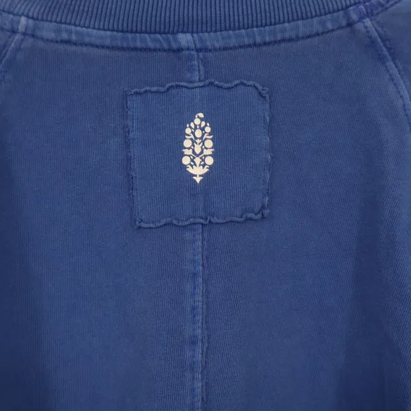 Free People T-Shirt Womens S FP Movement Blue Raglan Activewear Excellent - Image 4
